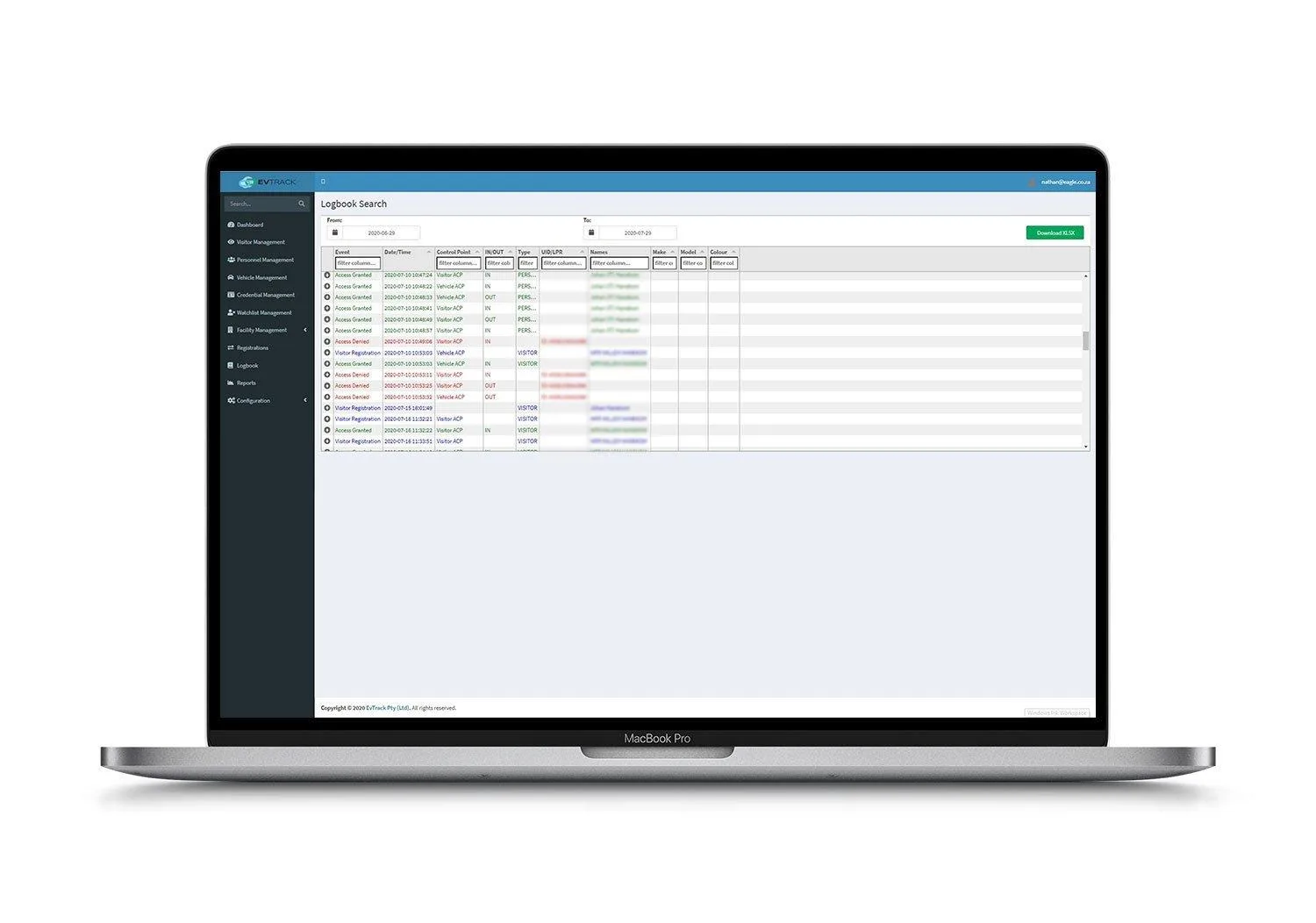 Access Control Logbook