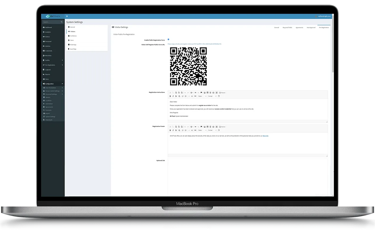 Visitor Registration Form